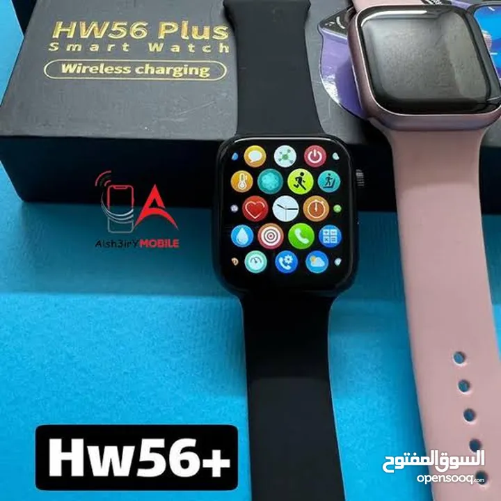 ساعة ذكية HW56 Plus شبيه آبل شاشة كاملة ضد الماء مناسبة للرجال و النساء