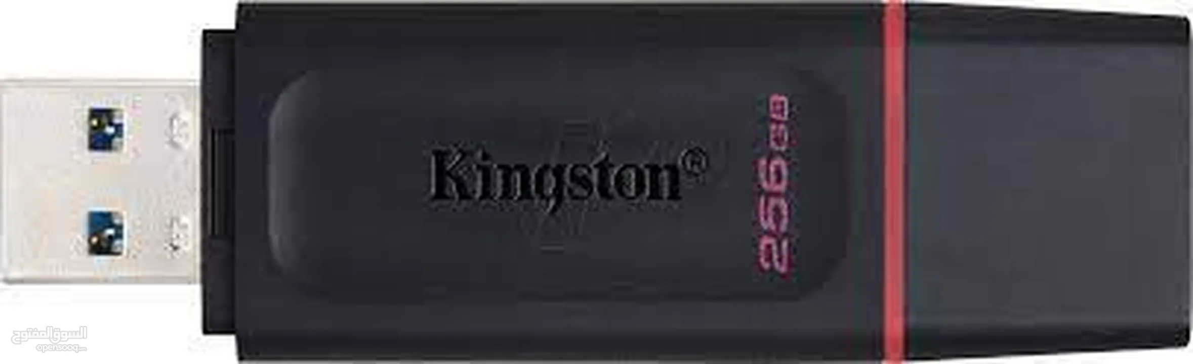 Kingston Data Traveler 256GB USB 3.2 Flash Drive فلاشه يو اس بي من كنجستون بحجم 256 جيجا 