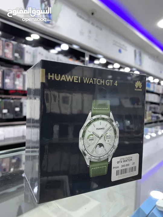 ساعة هواوي الجديدة كليا 2024 اللون الزيتي المميز  Huawei GT 4 (Green Edition) 46mm