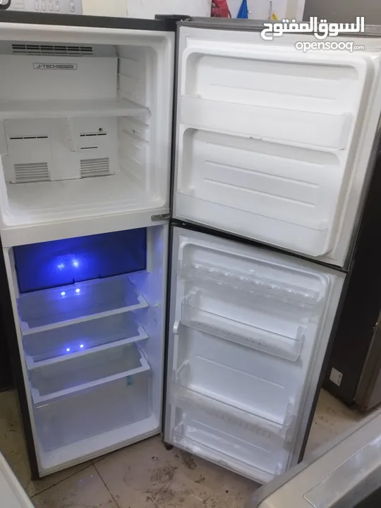SHARP Refrigerator – Elegant Silver  Spacious and clean