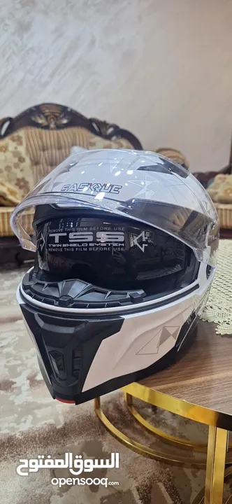 خوذة دراجه ناريه حرق نااار