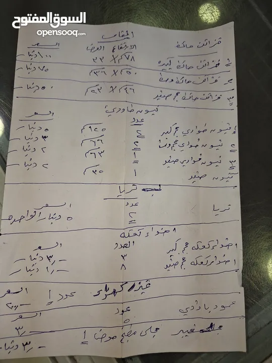 مجموعة أغراض للبيع بسعر مغري