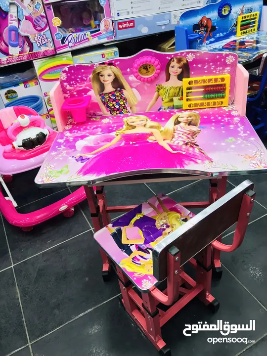 السعر 23 شامل التوصيل داخل عمان عرض خاص على مكتب الدراسة للاطفال مع مقعد فقط من island toys