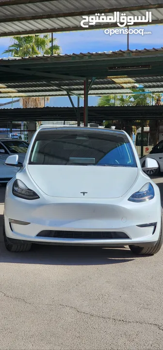 TESLA MODEL Y 2022 LONG RANGE   DUAL MOTOR  فحص اوتوسكور B+ بحاله الوكالة