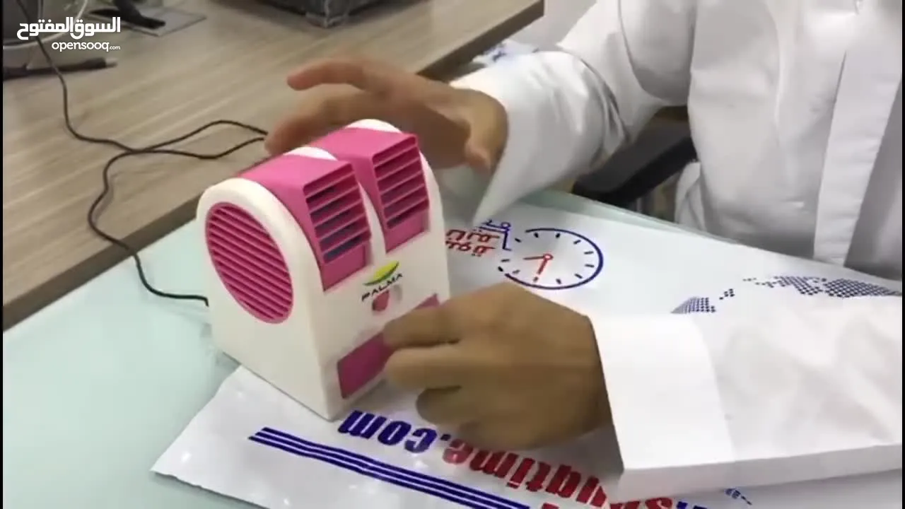 مكيف سياره صحراوي صغير متنقل يمكن تشغلية عن طريق وصلة ال USB نظام مروحه