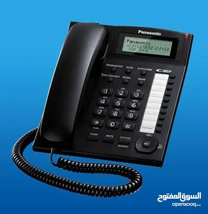 تلفون ارضي سلكي باناسونيك  KX-TS880MX Panasonic Single Line KX-TS880MX Corded Landline Phone