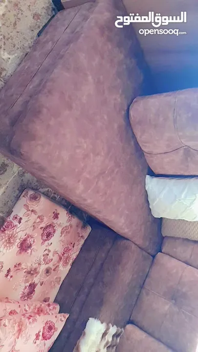 طقم كنب كورنر بحال الوكالة  غرفة نوم تركي مميزة في مجال بالسعر اشي بسيط