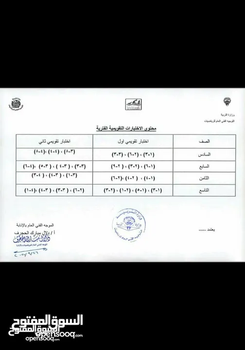 مدرس أول رياضيات خبرة كبيرة بمناهج الكويت