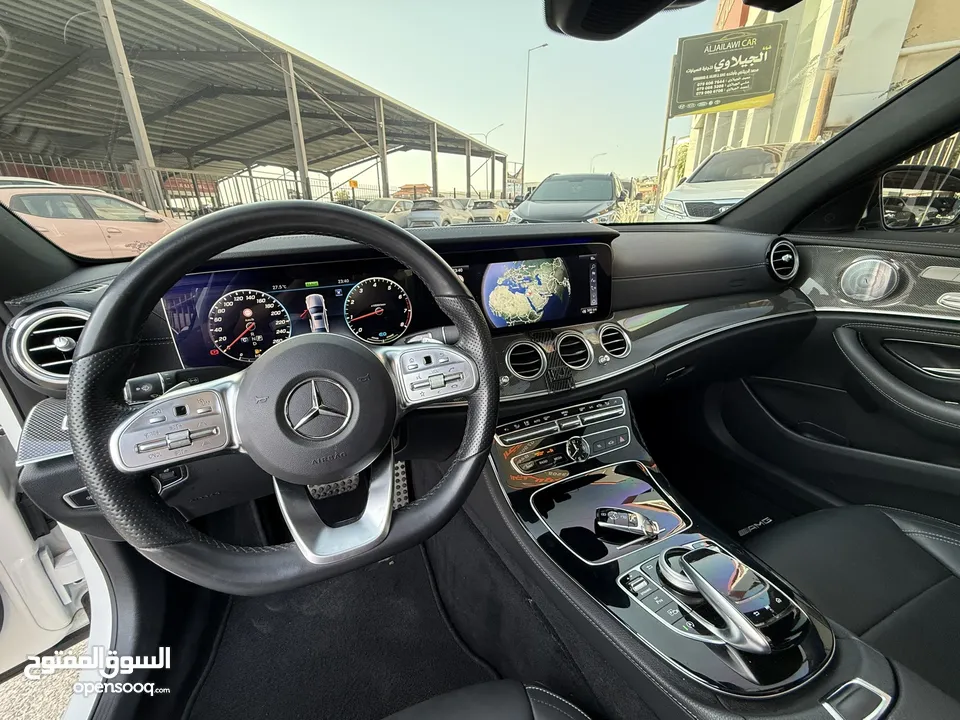 مرسيدس E350 2020 AMG فحص كامل فل اضافات اعلى صنف وارد المانيا ممشى قليل بحالة الوكالة