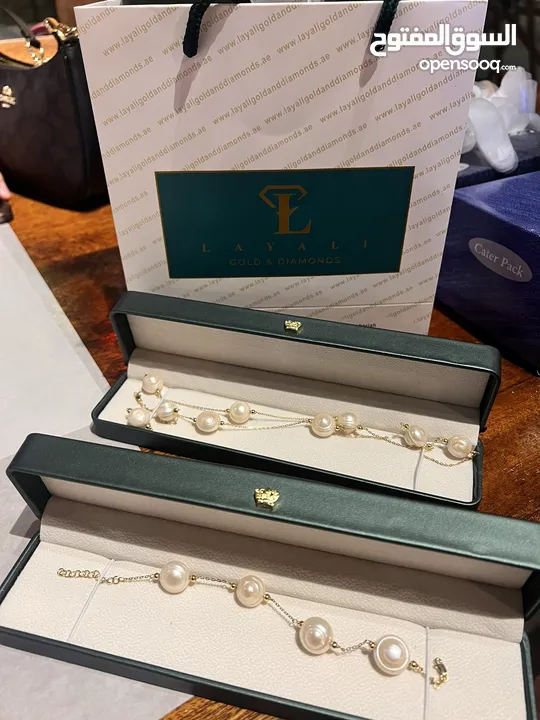 Authentic 32grams pearls in 18K Gold Jewelry Set