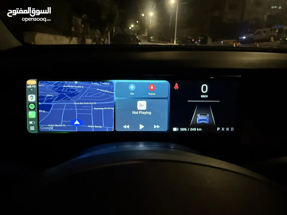 شاشة عدادات تسلا موديل3/y تدعم كارب بلي واندرويد اوتو