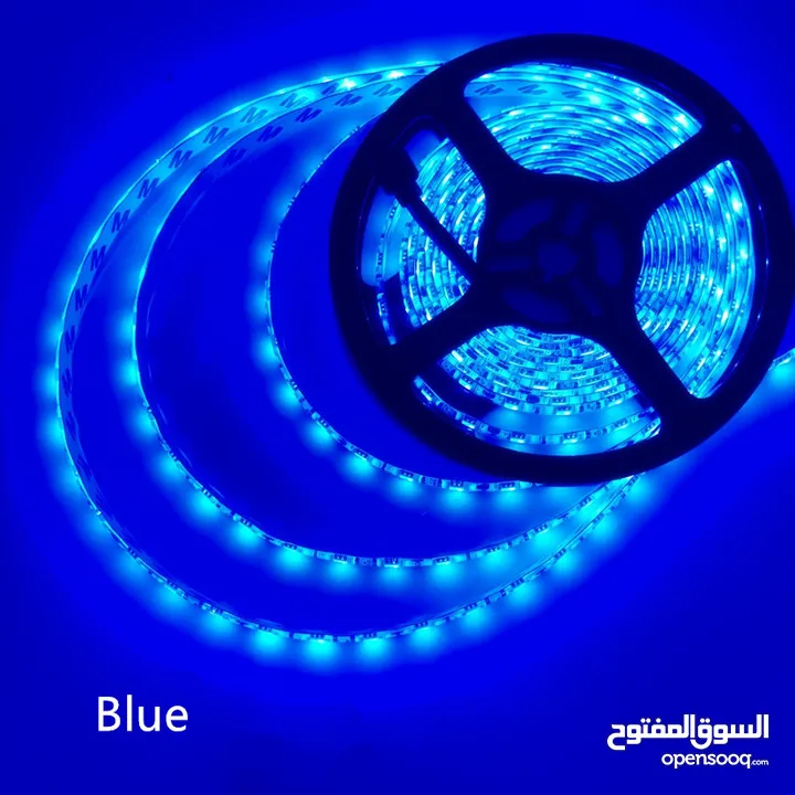 شريط إضاءة ملون 8 الوان مختلفة RGB 5 meters COLOR LED strip decoration light
