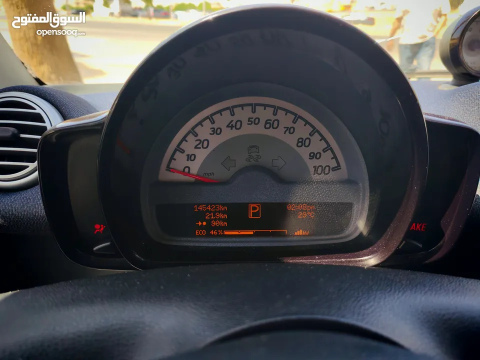 Smart 2014 تقطع بالشحنه الواحده 120 كم فعلي