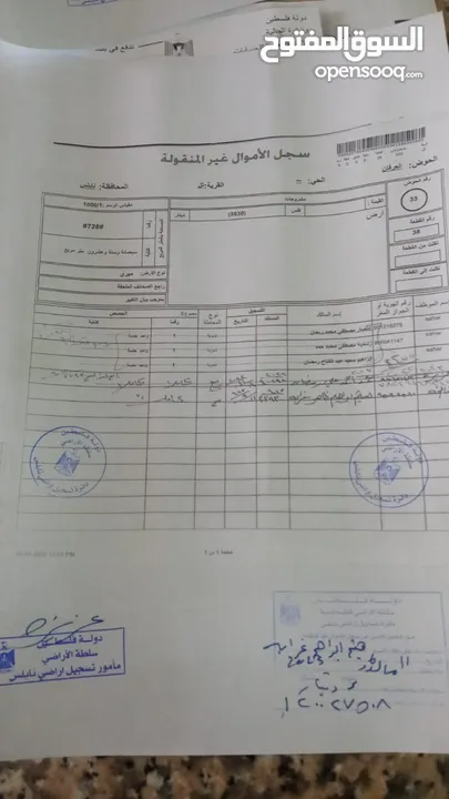 أرض للبيع في تل نابلس