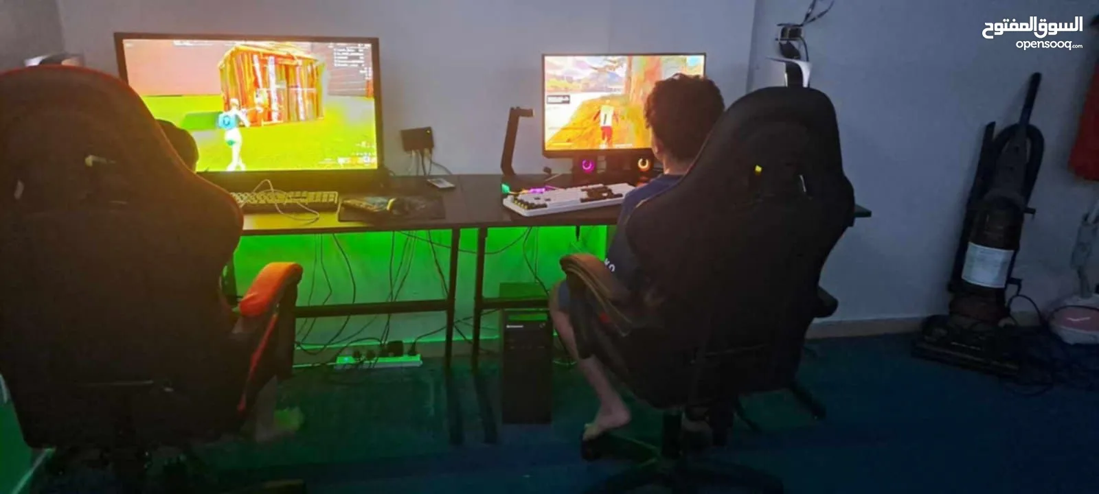 مكتب جيمنج مزود ب اضاءة RGB ملونه مع ريموت تحكم بسعر 38دينار شامل التوصيل العرض لفتره محدودة