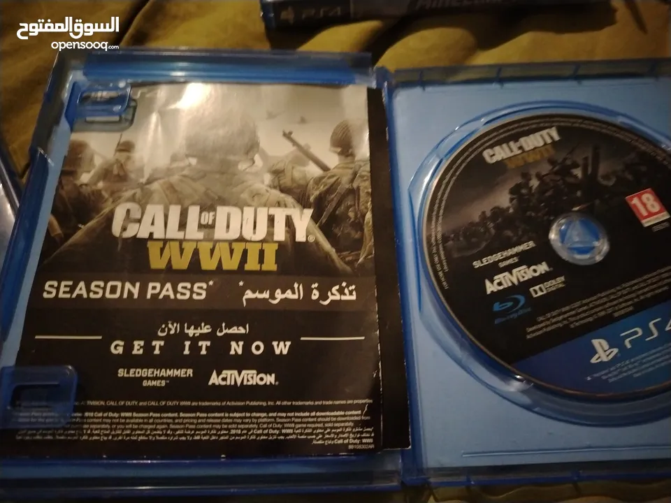 سيديات ps4 and ps5 للبيع سيدي red dead redemptiion 2 /blacl ops 6 world war war2