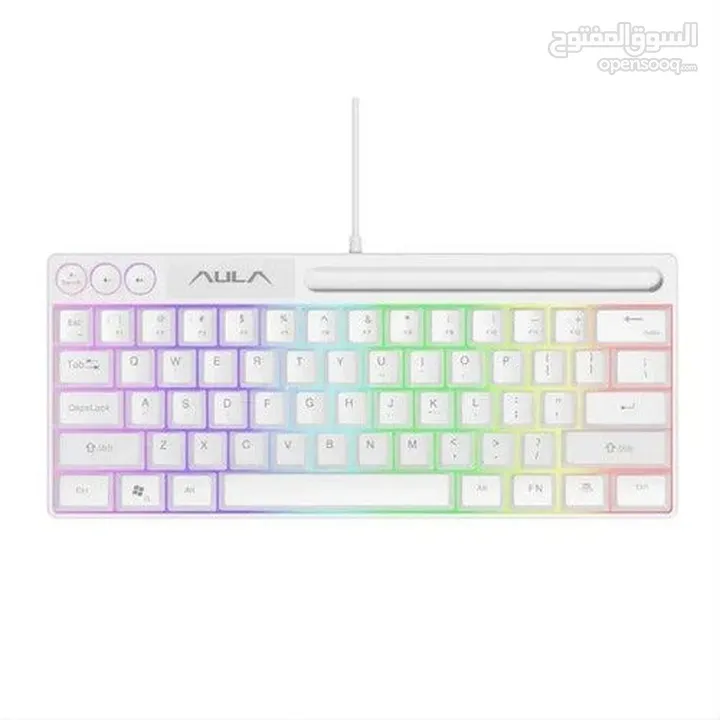 كيبورد جيمنغ مضيئ احترافي لكل الجيمرز اصلي Aula Keyboard F3061 Gaming RGB Lights OG