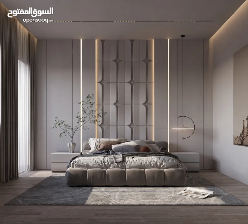 اخير مع روف شركة حسام الجمزاوي للإسكان مساحه 180 داخلي و روف 40 متر ترس 100 متر اطلالة