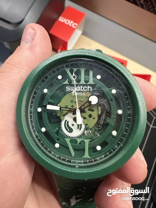 Swatch unisex camoflour watch