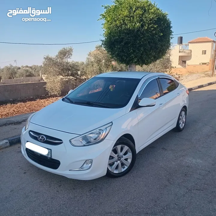 هونداي اكسنت 2016 بنزين أوتوماتيك بصمة دهان شركة