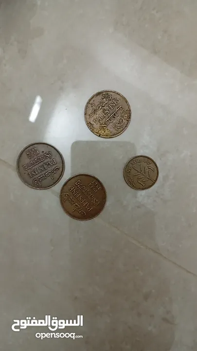 عملات قديمه من فئه لجنيه الاسرائيلي وليره السرائيليه وفئه الشيكل وعملاد معدنيه فلسطينيه