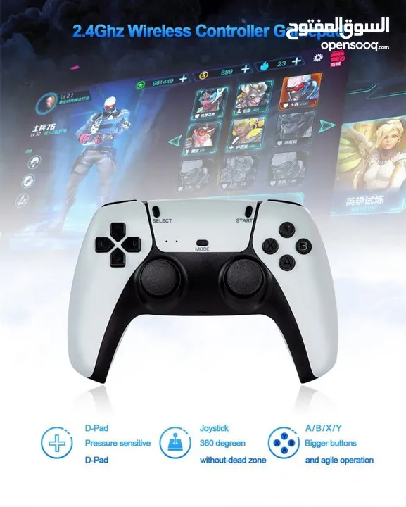 وفرنالك جهاز GAME STICK أحدث إصدار، الشبيه بالبلايستيشن 5 مع 15000 خمس عشرة الاف لعبة