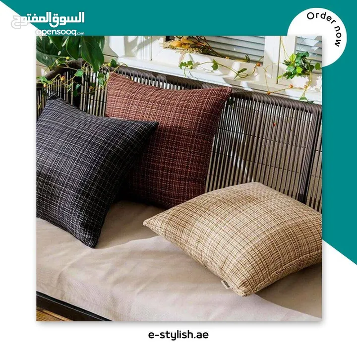 outdoor throw pillows- أغطية وسائد مقاومة للماء