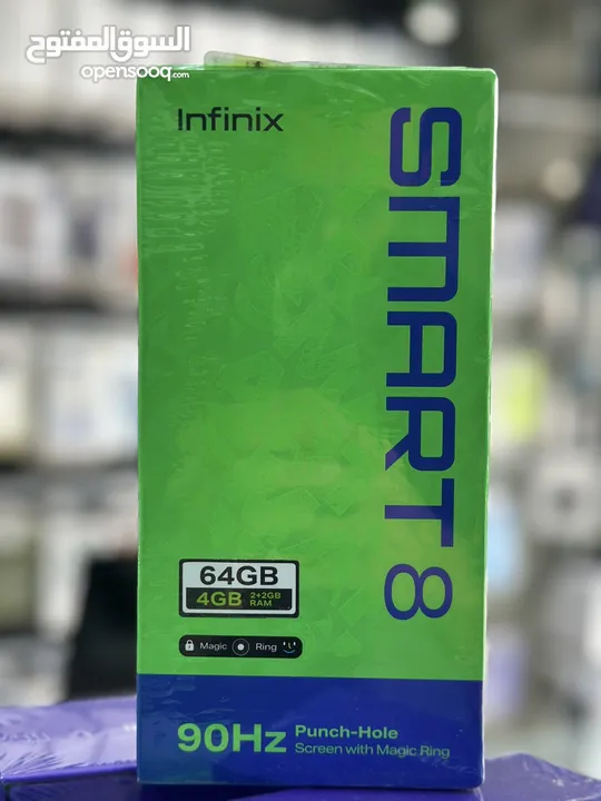 جهاز انفنكس smart 8 بأفضل سعر في المملكة جديد كفالة الوكيل الرسمي سنة