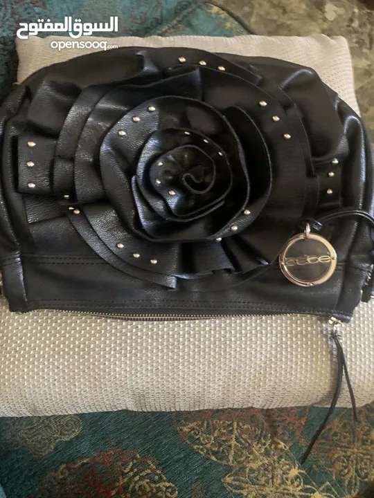 Original Trendy Bebe feux leather  shoulder bag - used شنطة يد / كتف عملية جلد طبيعي ماركة Bebe