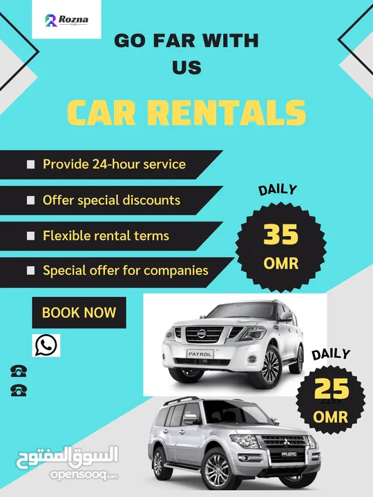 4×4 Rental cars in Muscat with delivery service