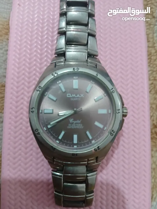 ساعة  OMAX QUARTZ الرجالية للبيع  17د الأصلية  WATERPROOF