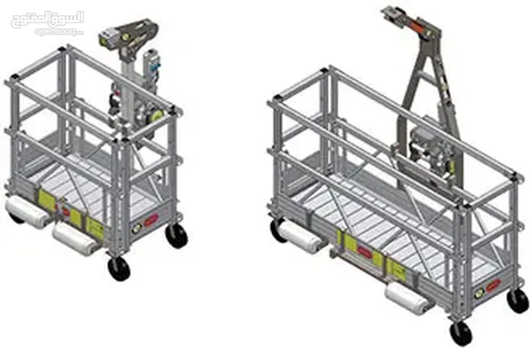 Hanging platforms for Sale and Rent  منصات معلقة لأعمال الصيانة والدهان والبلاستر على جدران المباني