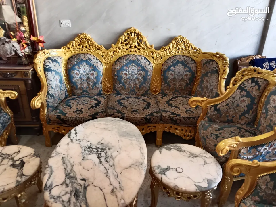 طقم كنب سبع مقاعد جديد للبيع