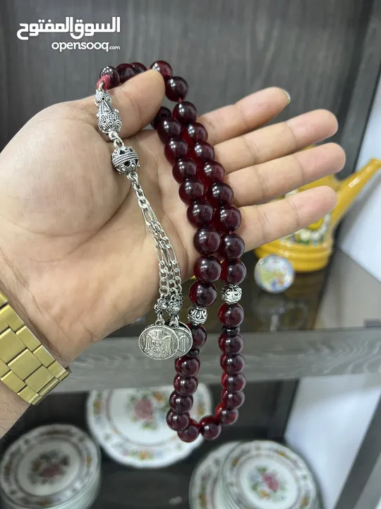 مسبحه مسباح العيد وكشخة عيد الاضحى المبارك سبحه فاتوران كوك يسر حرباء عين النمر بكلايت ابانوس انتيك