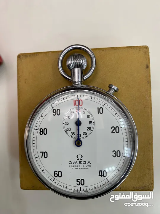 Omega prestons ltd blackpool stopwatch  ساعة أوميغا بريستونز المحدودة بلاكبول 7جيوي7jiwel mechanical
