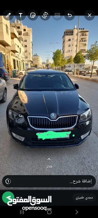سكودا اوكتافيا صالون اوتوماتيك متور 1.6 موديل 2013