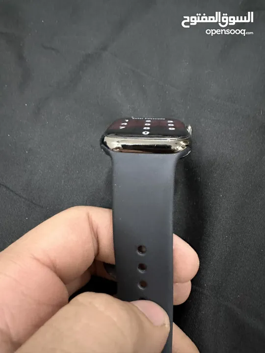 ‏Apple Watch Series 7 – ستانلس ستيل 45mm – GPS + Cellular – Graphite