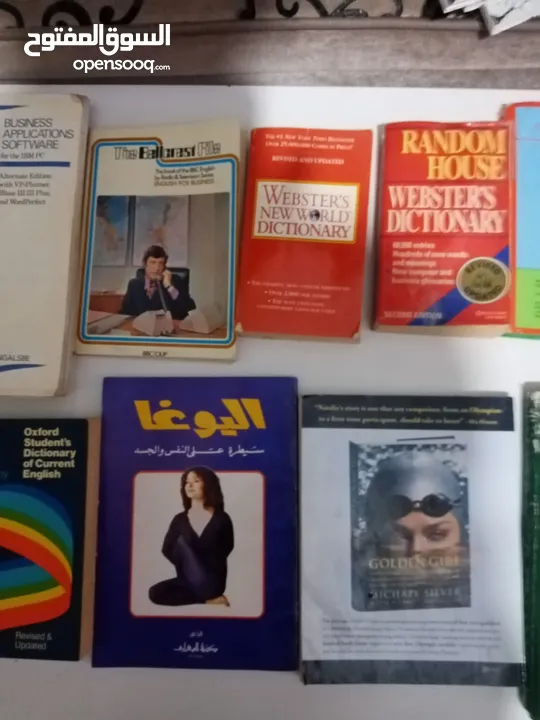كتب وقصص انجليزي وعربي وتعليمي كميه كبيره اي كتاب بدينار