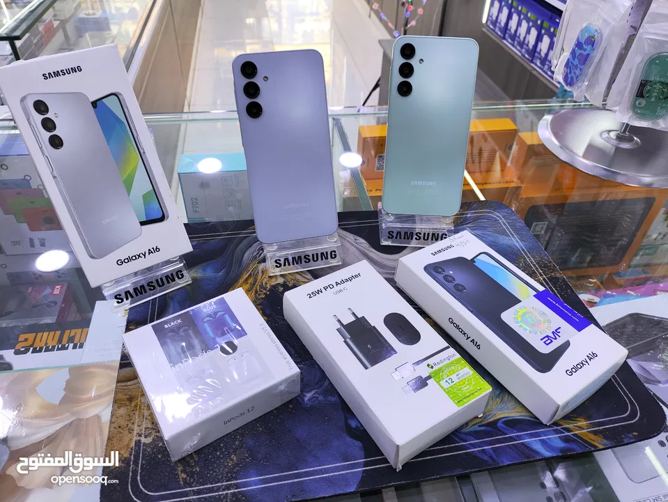 مشغل ايام Samsung A16 جيجا 128 ويتوفر 256 رام 8 معه بكج هدية يتوفر توصيل