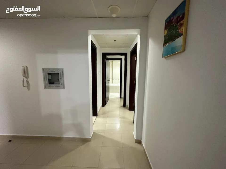 للايجار الشهري شقة غرفتين وصالة في عجمان منطقة النعيمية ابراج السيتي تاور