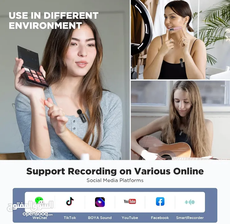 مايك تسجيل من براند بويا الأصلي لهواتف الاندرويد Boya BY-V10 For Android Mic