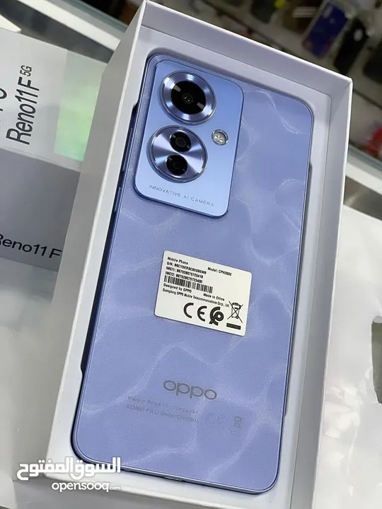 مستعمل ايام oppo Reno 11F 5G رام 16 جيجا 256 أغراضة والكرتونه الأصلية مكفول بالشركة متوفر توصيل