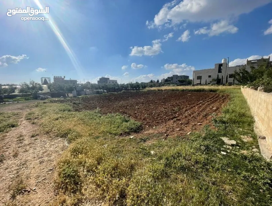 ارض مميزة في ناعور - حسبان قريبة من كلية الاركان مساحة 531 متر بشكل مربع بداخل التنظيم
