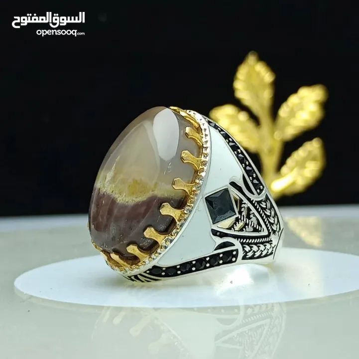 خواتم فضه وعقيق يمني اصلي