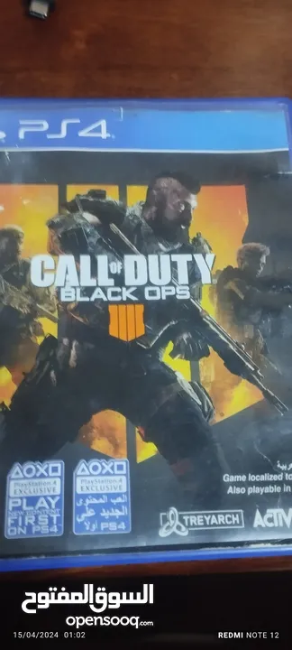 سيدي PS4 للبيع call of duty black ops 4