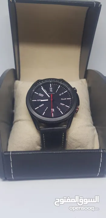 SAMSUNG GALAXY WATCH 3 SIZE 45MM BLACK LEATHER BAND