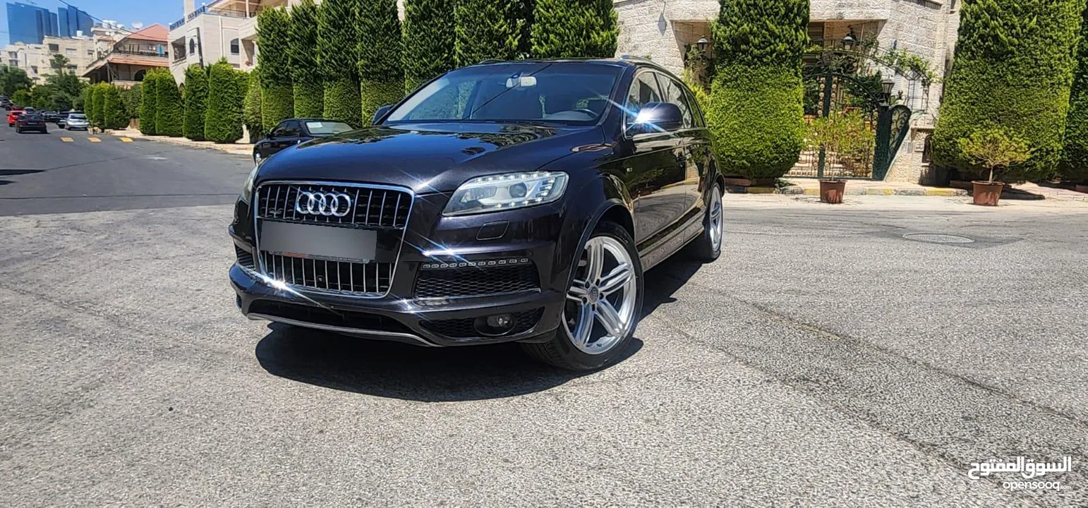كاش أو اقساط من المالك AUDI Q7 2013 SLINE ممشى قليل 3.0cc سوبر تشارج فل كامل أعلى صنف فحص كامل