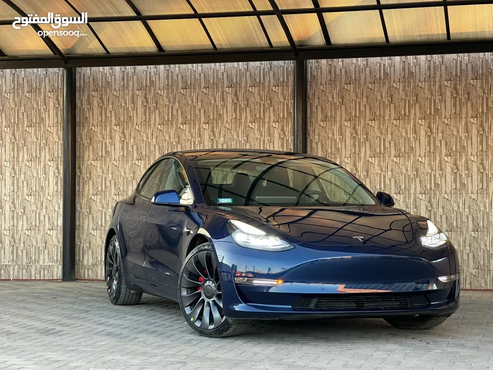 TESLA MODEL 3 Performance 2022 تيسلا بيرفورمانس فحص كامل بسعر مغرري جدا