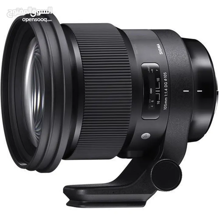 عدسة سيغما ارت 105mm للسوني بحالة الوكالة تمامااااااا