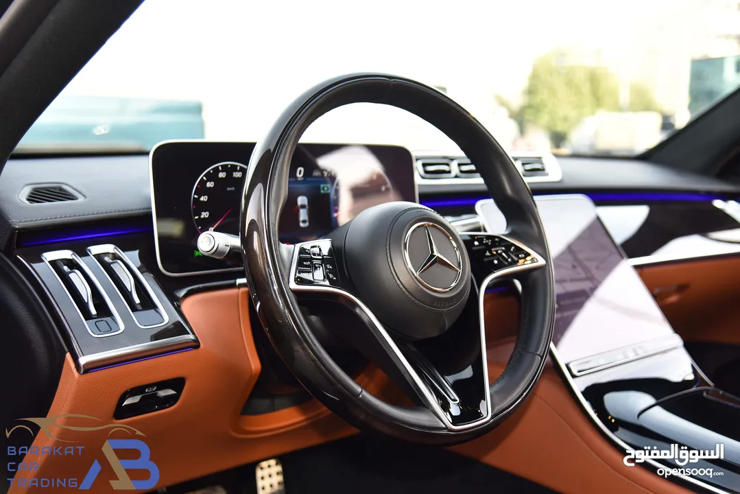 مرسيدس اس كلاس مايلد هايبرد وارد الوكالة 2022 Mercedes S450 4MATIC AMG Line Mild Hybrid